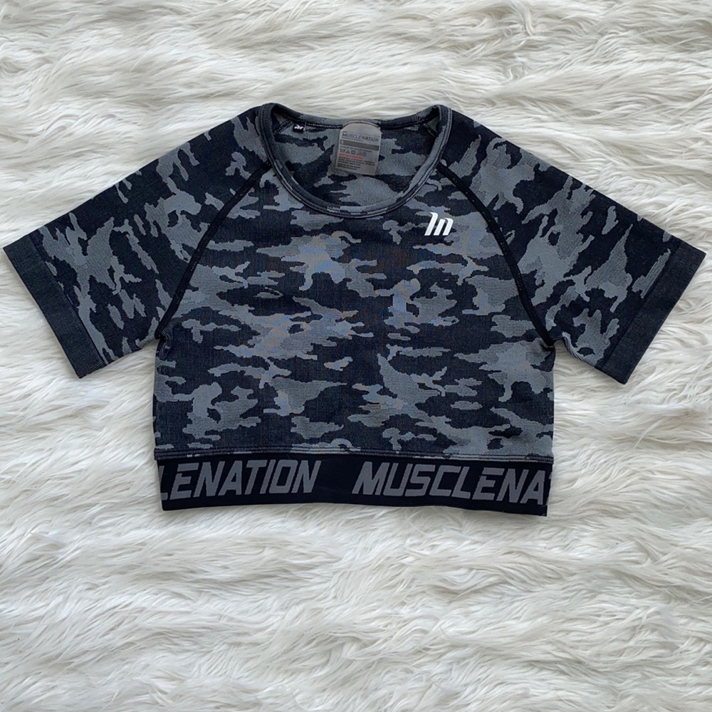 Muscle Nation | Camouflage Crop Top